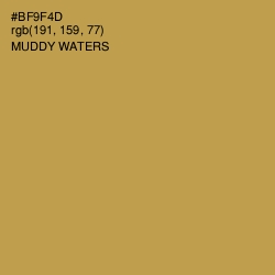 #BF9F4D - Muddy Waters Color Image